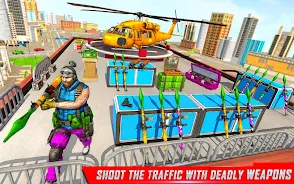 Traffic Car Shooting Games स्क्रीनशॉट 2