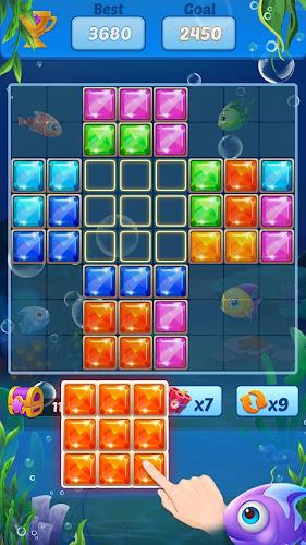 Puzzle Block Ocean Fish Ảnh chụp màn hình 1