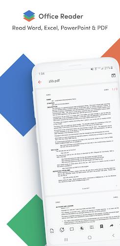 Office Reader - PDF,Word,Excel Captura de pantalla 0