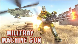 Military Machine Gunner Games स्क्रीनशॉट 1