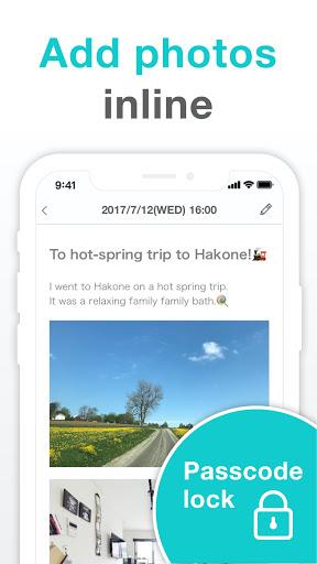Simple Diary - journal w/ lock スクリーンショット 1