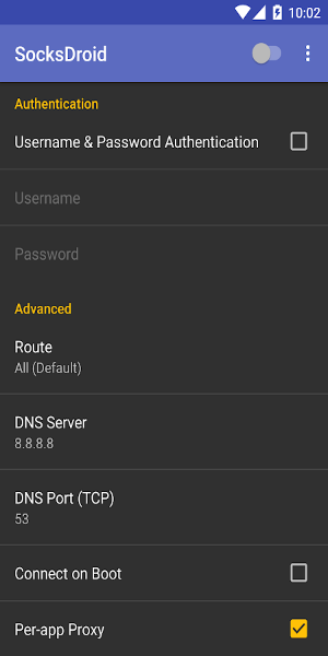 SocksDroid স্ক্রিনশট 2