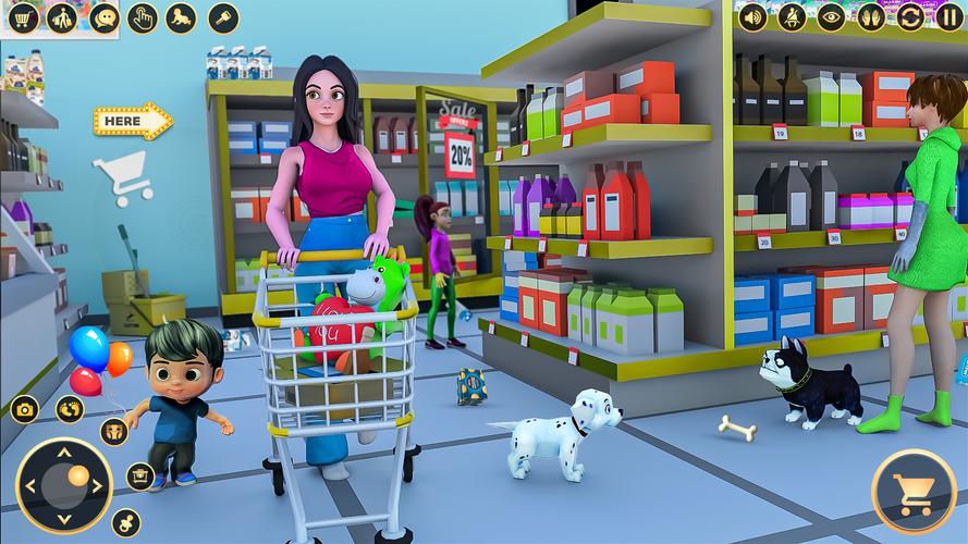 Mom Simulator Family Games 3D Скриншот 2