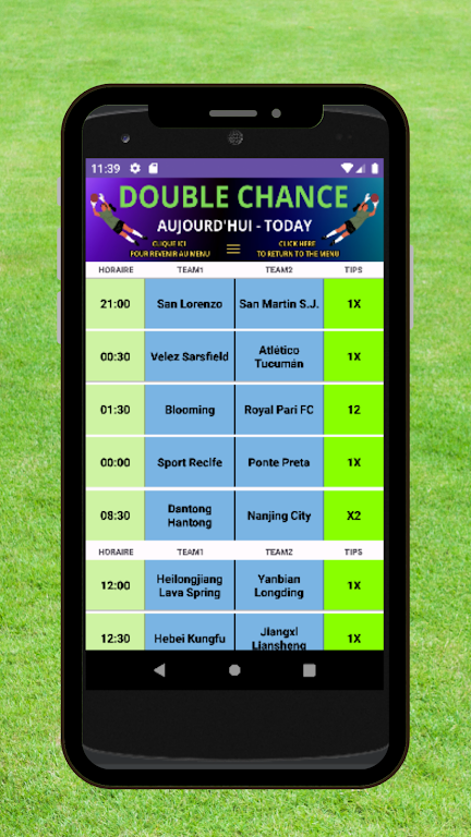 Football Double Chance स्क्रीनशॉट 0