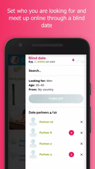 Blindr - Online blind date Tangkapan skrin 1