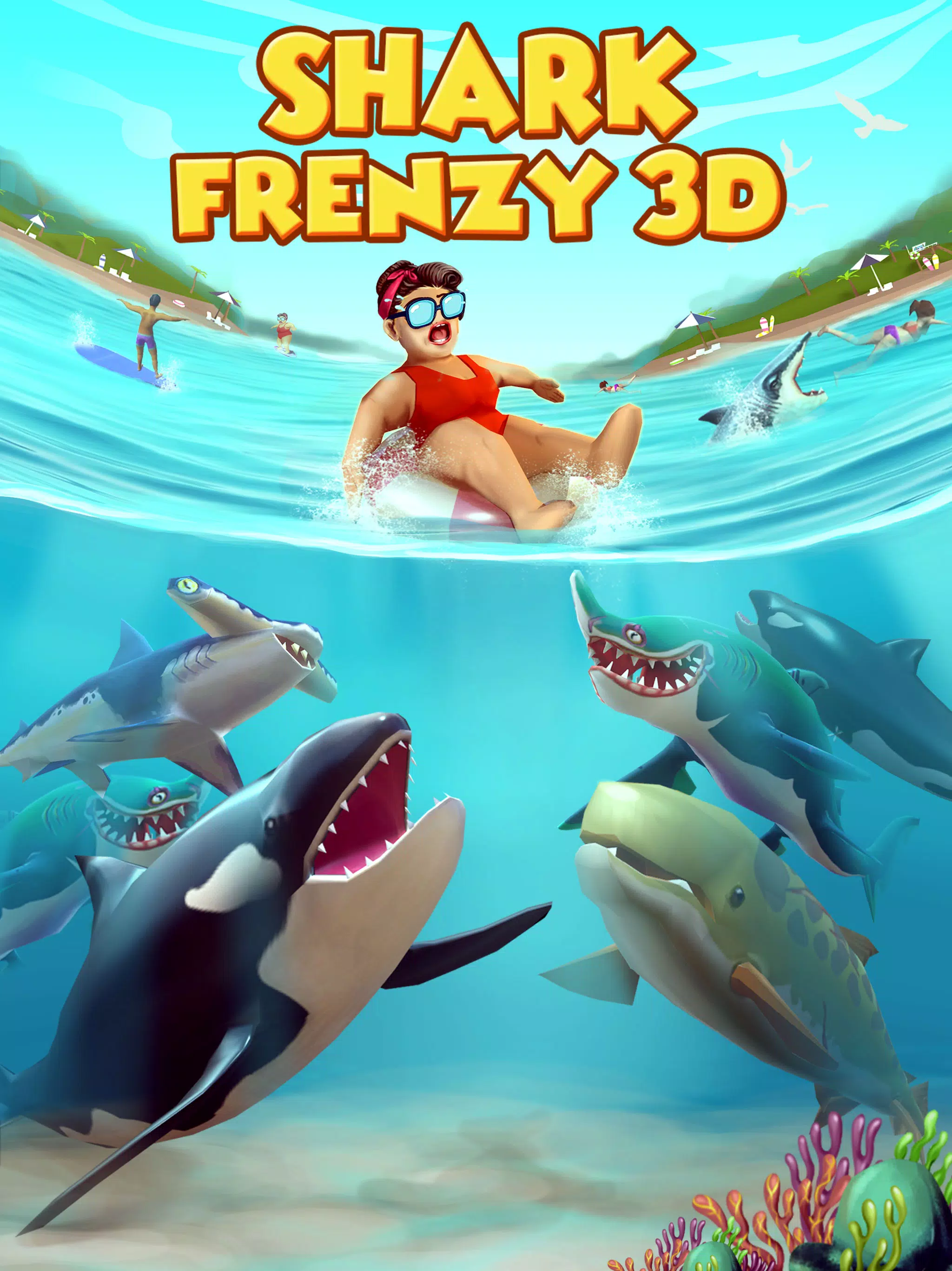 Shark Frenzy 3D ဖန်သားပြင်ဓာတ်ပုံ 0