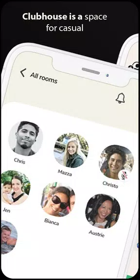 Clubhouse Drop-in audio chat android Guide Скриншот 1