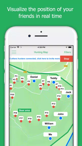 Hunting Map, the GPS for hunters स्क्रीनशॉट 1