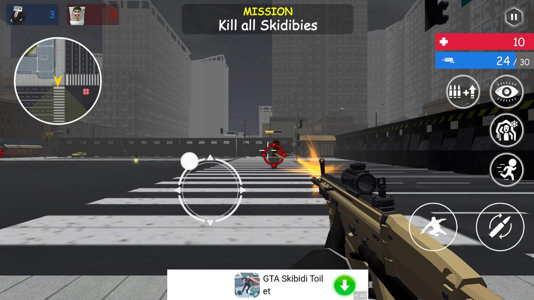 Shoot Skibd Toilet Survival.io 스크린샷 3