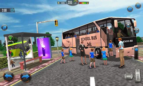 Offroad School Bus Drive Games Schermafbeelding 0