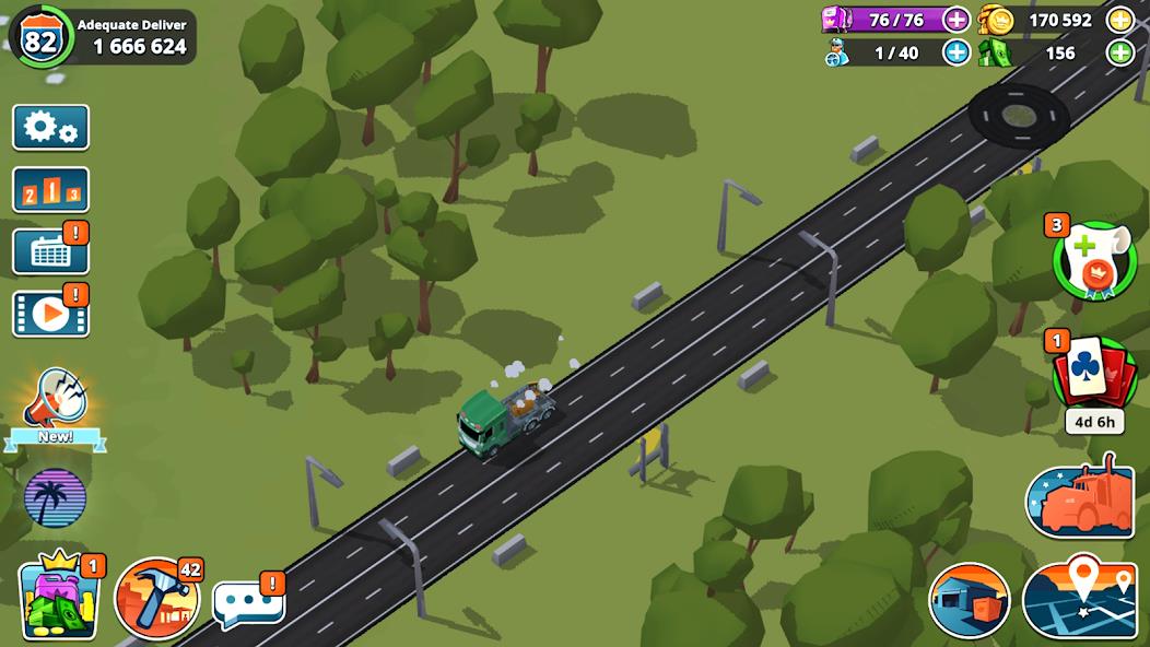 Transit King: Truck Tycoon Mod ภาพหน้าจอ 1