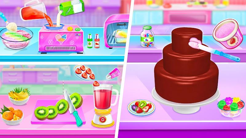 Ice cream Cake Maker Cake Game Tangkapan skrin 2