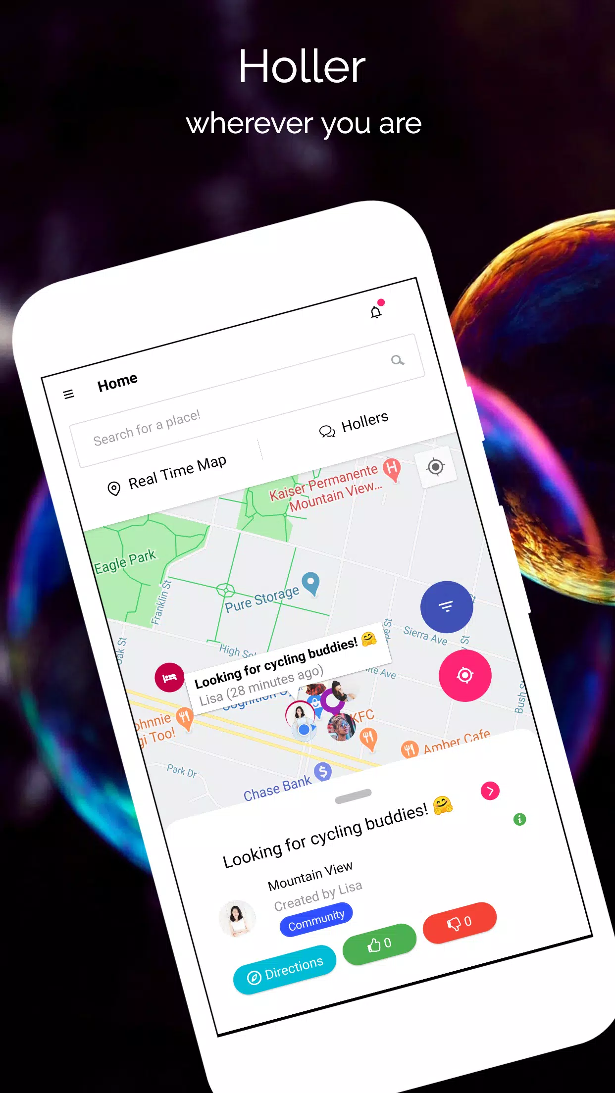 Holler Away: Mingle & Engage w應用截圖第1張