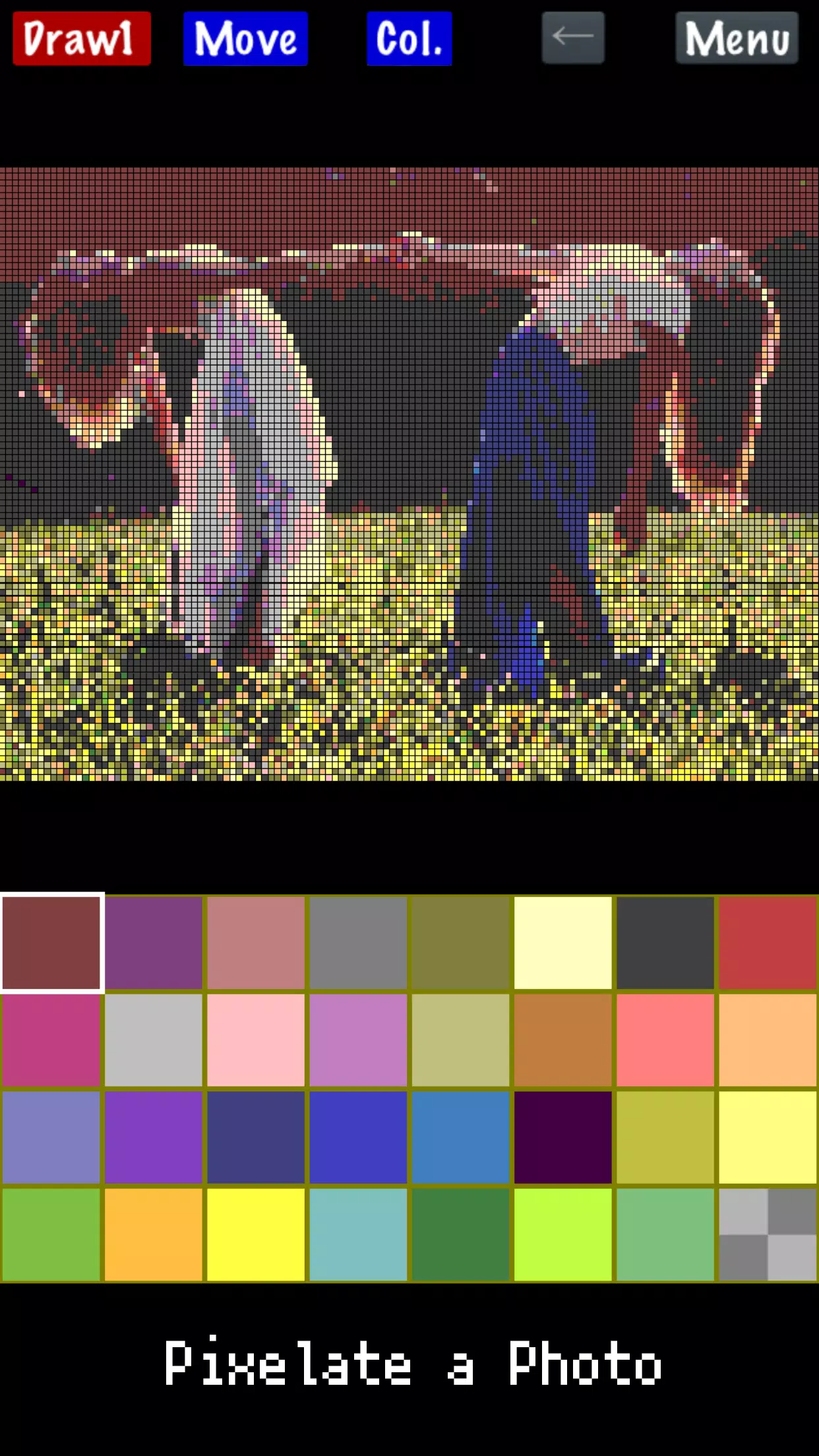 Pixel Art Maker ภาพหน้าจอ 1
