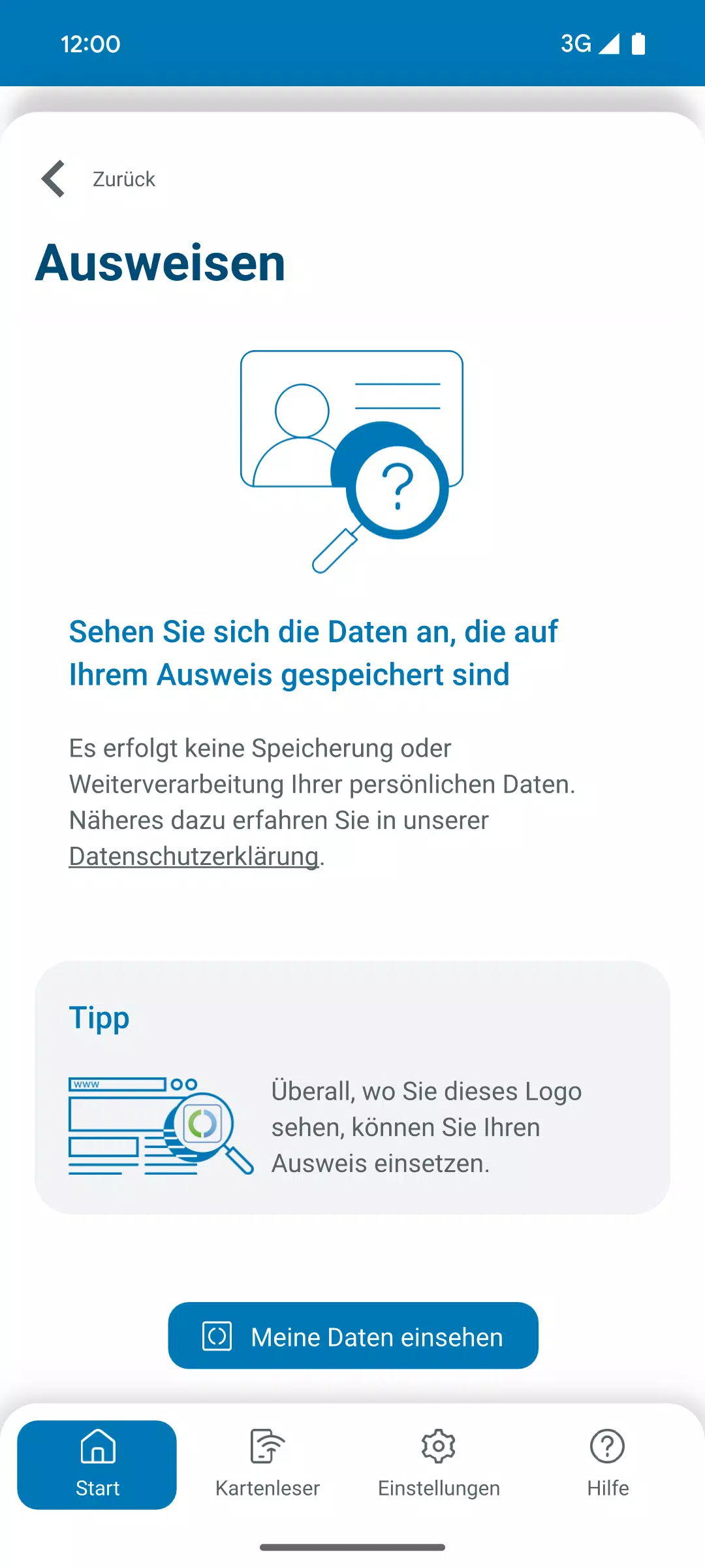 AusweisApp Bund Screenshot 1