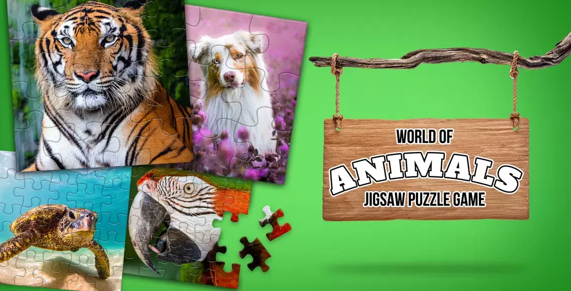 Animal puzzle games offline Captura de tela 0