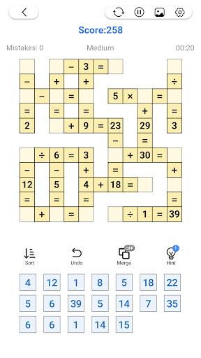 Math Number: Cross Math Puzzle Captura de tela 3