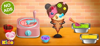 Ice Cream Making Game For Kids Ảnh chụp màn hình 0