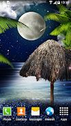 Tropical Night Live Wallpaper Schermafbeelding 1