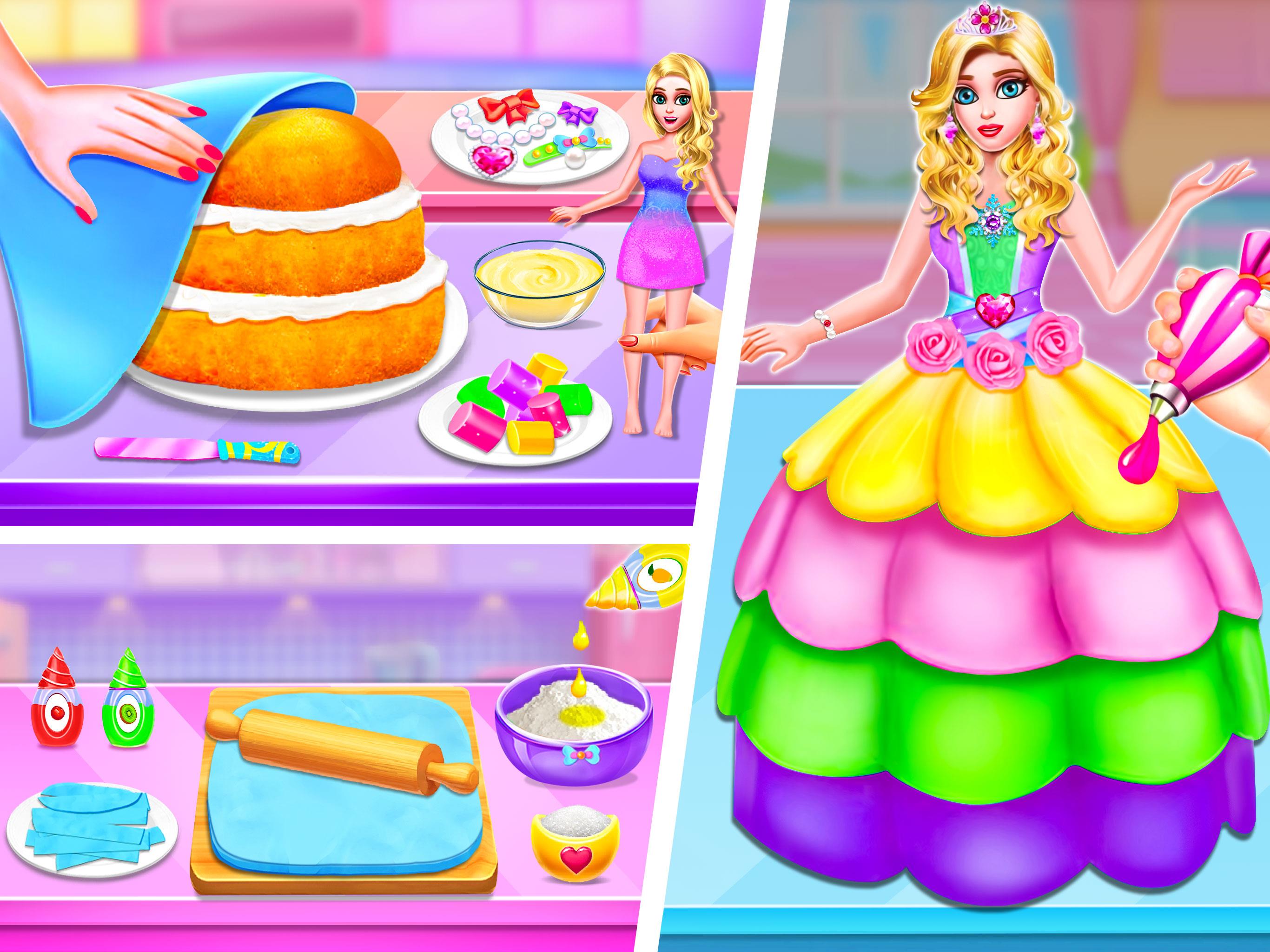 Doll House Cake Maker Game Ảnh chụp màn hình 0