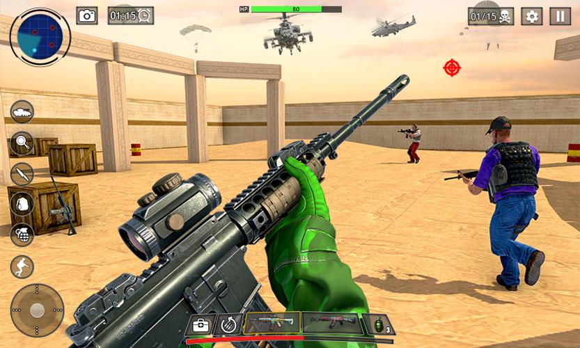 FPS War Game: Offline Gun Game Captura de pantalla 0