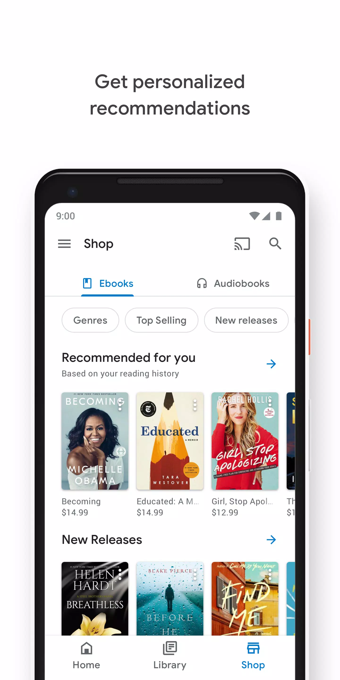 Google Play Books स्क्रीनशॉट 0