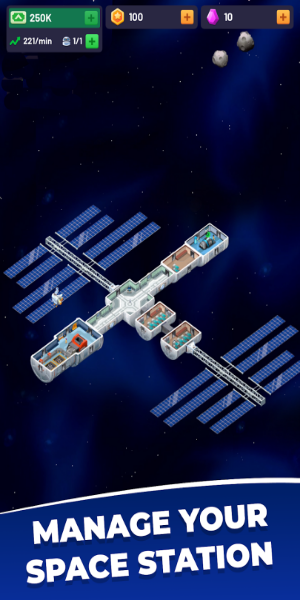 Idle Space Station-Tycoon» /></p>
<p><strong>Управляйте своей космической империей: стратегический рост и управление</strong></p>
<p>Idle Space Station предлагает вам освоить сложные системы управления.  Каждое решение влияет на судьбу вашей станции, от распределения ресурсов до управления экипажем.  Станьте свидетелем того, как ваша космическая станция превратилась из скромного начала в межгалактическую электростанцию.</p>
<p><strong>Потрясающая графика: захватывающая дух 3D-графика и анимация</strong></p>
<p>Ощутите красоту космоса, как никогда раньше.  Idle Space Station может похвастаться впечатляющей 3D-графикой и плавной анимацией, создающими реалистичное и увлекательное изображение жизни космической станции. Приготовьтесь к потрясающему галактическому приключению.</p>
<p><strong>Стратегический выбор: расширение и эволюция</strong></p>
<p>Ваш путь – это не только рост; речь идет о принятии важных решений, которые определят судьбу вашей империи.  Сбалансируйте ресурсы, оцените риски и выработайте стратегию оптимального расширения, помимо простого добавления новых членов экипажа.</p>
<p><strong>Пассивный доход: зарабатывайте, пока вас нет</strong></p>
<p>Наслаждайтесь преимуществами пассивного дохода, даже оффлайн. Ваша космическая станция продолжает приносить доход, способствуя вашему расширению, пока вы заняты другими делами.</p>
<p><img src=