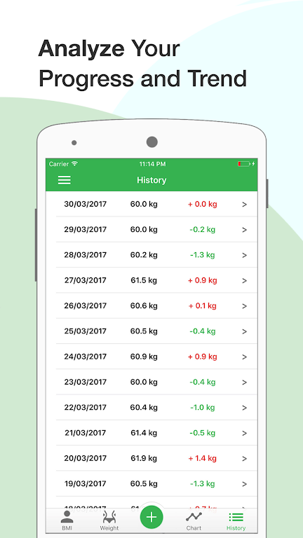 BMI Calculator: Weight Tracker Screenshot 3