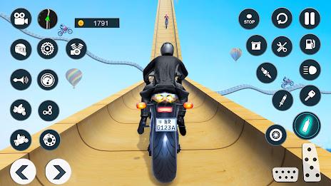 Mega Ramp Stunt Bike Games 3D Schermafbeelding 0