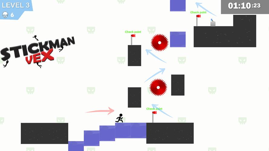 Stickman Impaled : Vex Ekran Görüntüsü 1