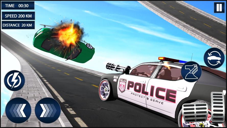 Police Car Chase: Driving Game स्क्रीनशॉट 1