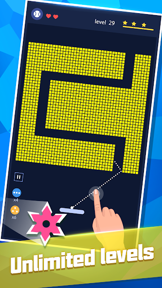 Break Bricks - Bricks Breaker Mod स्क्रीनशॉट 1