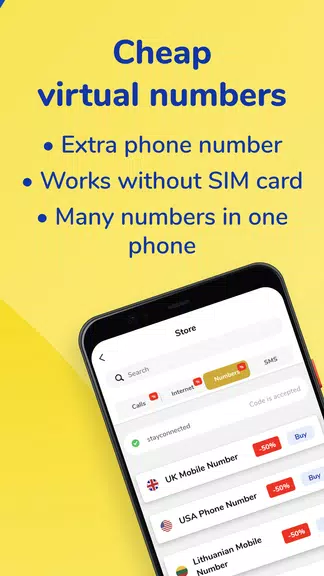 MoreMins: Temp Number & eSIM应用截图第2张