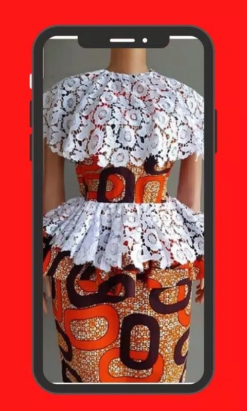 Ankara and Lace Combo Styles ဖန်သားပြင်ဓာတ်ပုံ 2