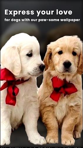 Puppy Love: Cute Dog Wallpaper Ảnh chụp màn hình 0