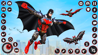 Bat Hero Dark Crime City Game Capture d'écran 0