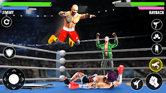 Real Fighting Wrestling Games スクリーンショット 1