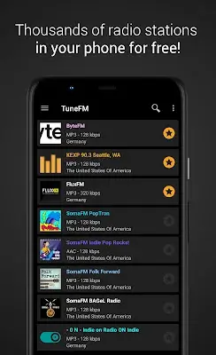 TuneFM - Radio Player Screenshot 0