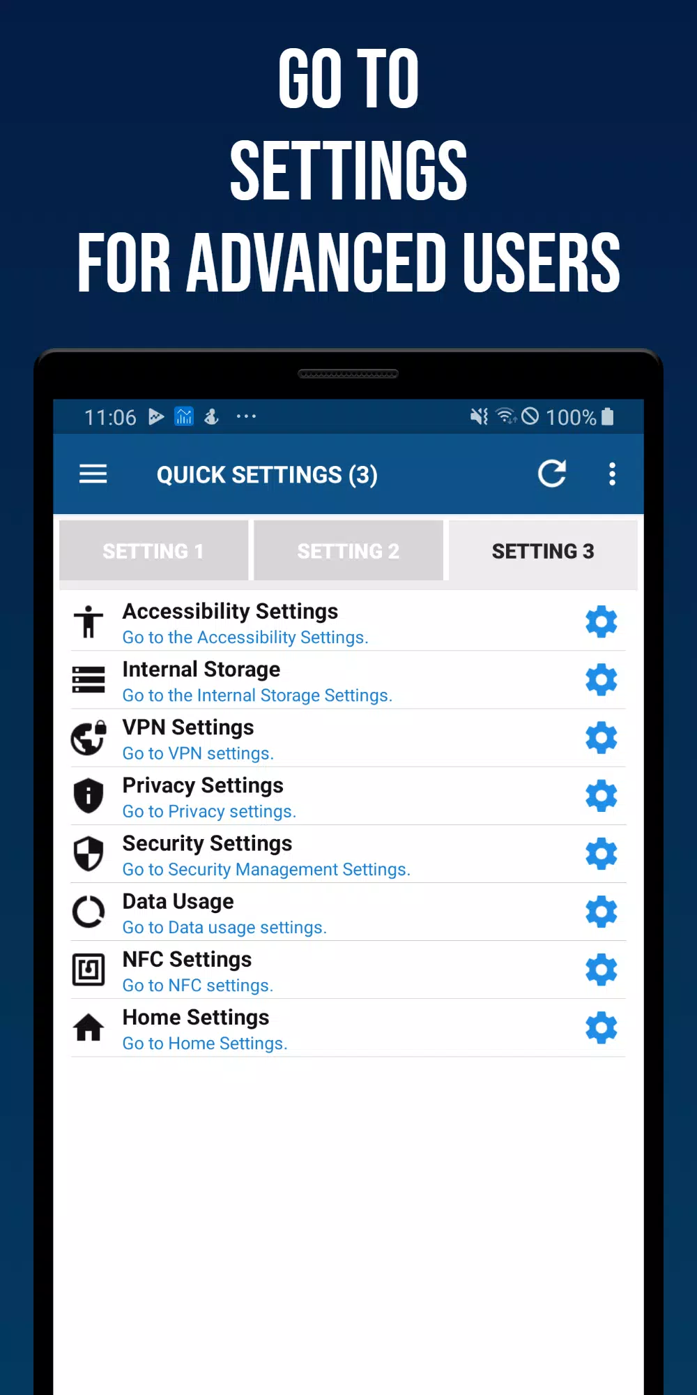 Smart Quick Settings Zrzut ekranu 2