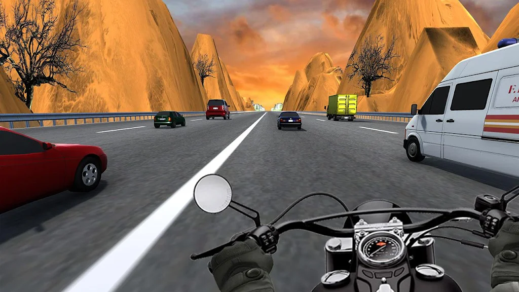 City Bike Traffic Race in Crowd Taxi 3D Captura de tela 1