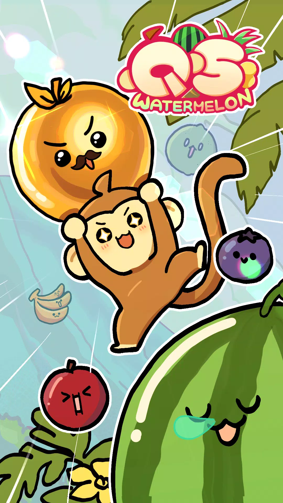 QS Monkey Land : Fruit Merge Ekran Görüntüsü 0