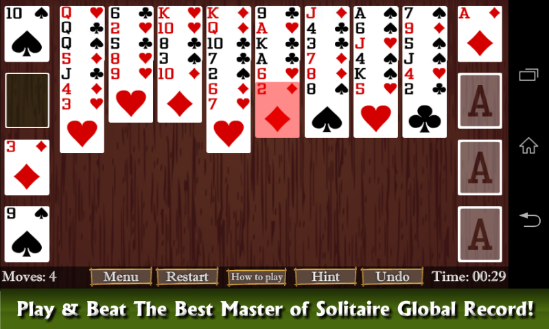 Freecell Patience Solitaire Captura de pantalla 2