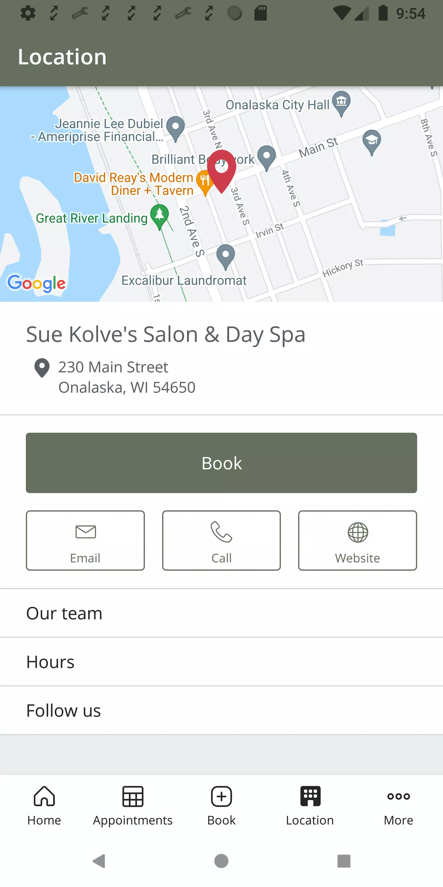 Sue Kolve’s Salon & Day Spa Tangkapan skrin 3