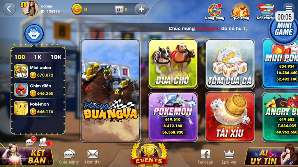 Epic JackPot: Đại gia Game bai Club Captura de tela 0