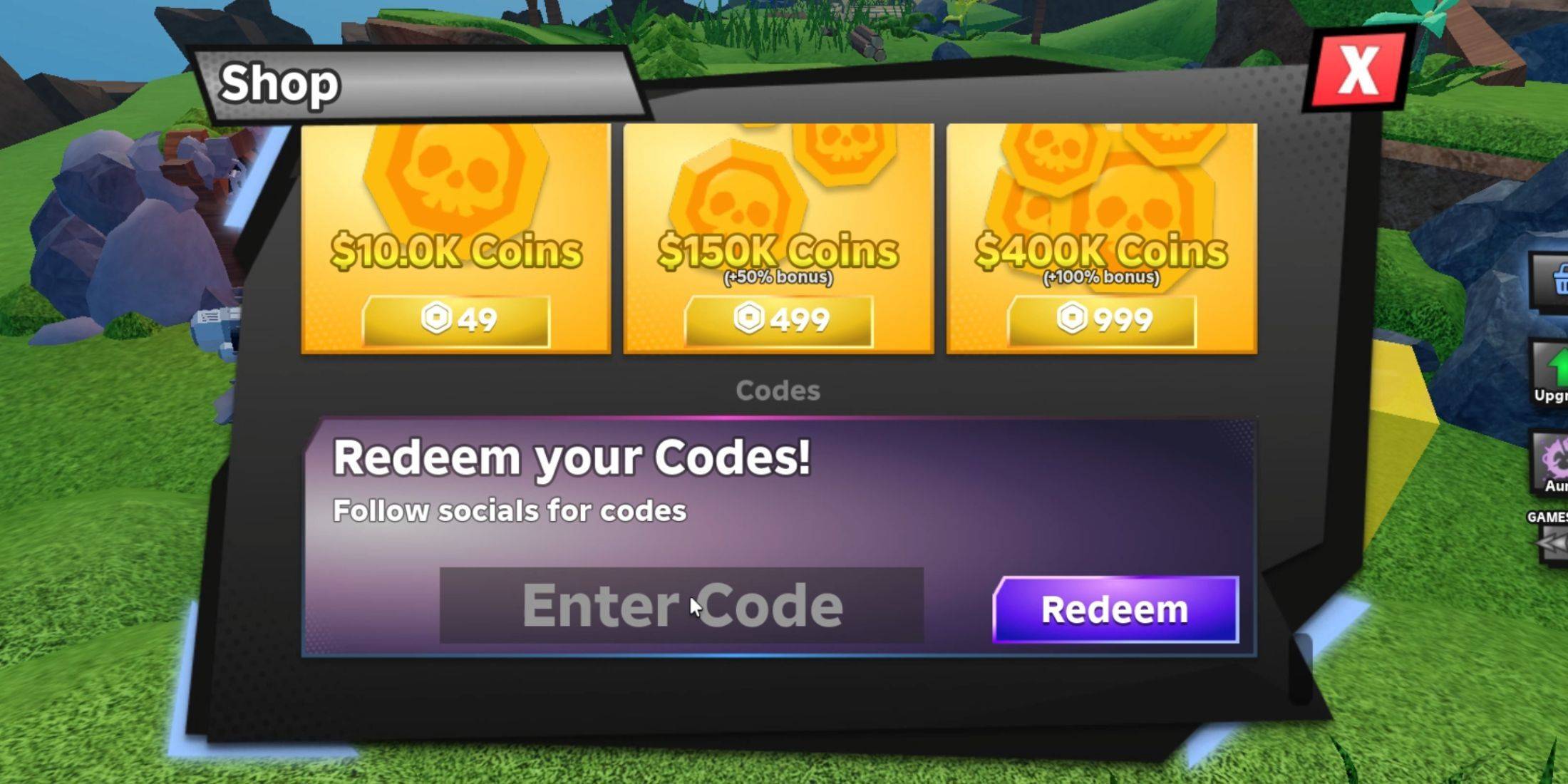 Tower Defense RNG Code Redemption Steps