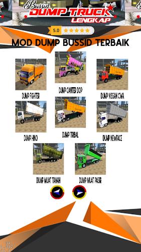 Bussid Dump Truck Lengkap Ảnh chụp màn hình 3