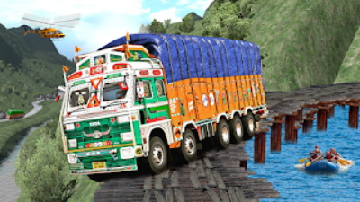 Indian Truck Game Cargo Truck Ekran Görüntüsü 0