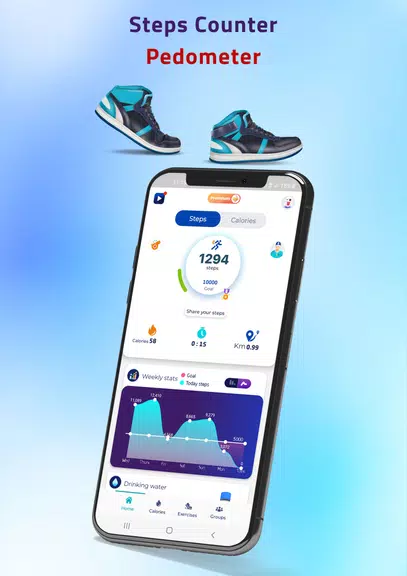 Rashaqa: Steps,Calorie counter Ảnh chụp màn hình 2