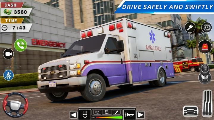 Rescue Ambulance American 3D Tangkapan skrin 0