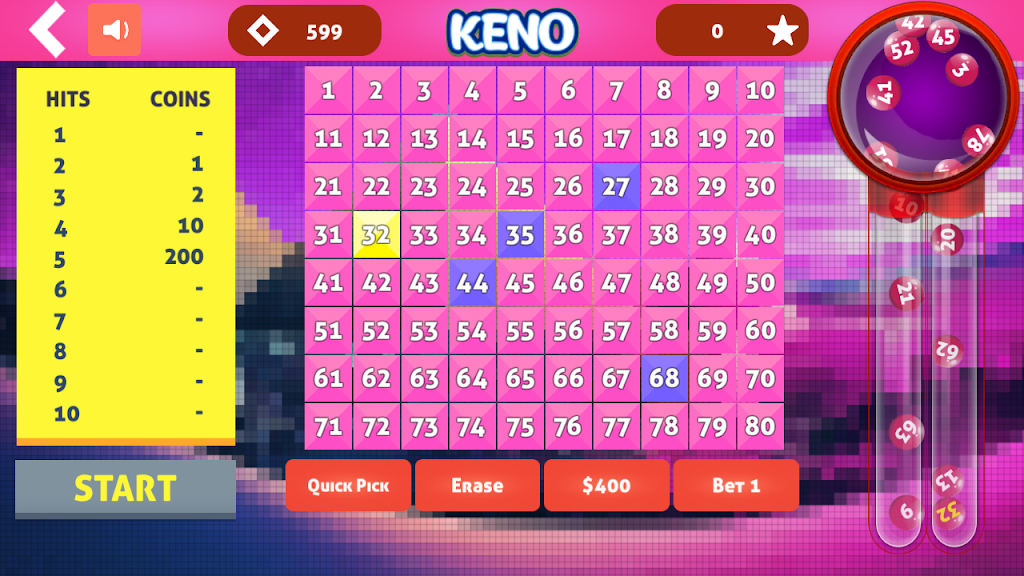 Cleo Keno - Free Keno Game應用截圖第3張